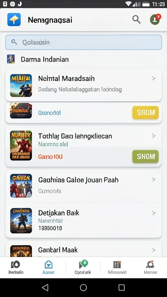 Tampilan antarmuka yang bersih dan menarik.