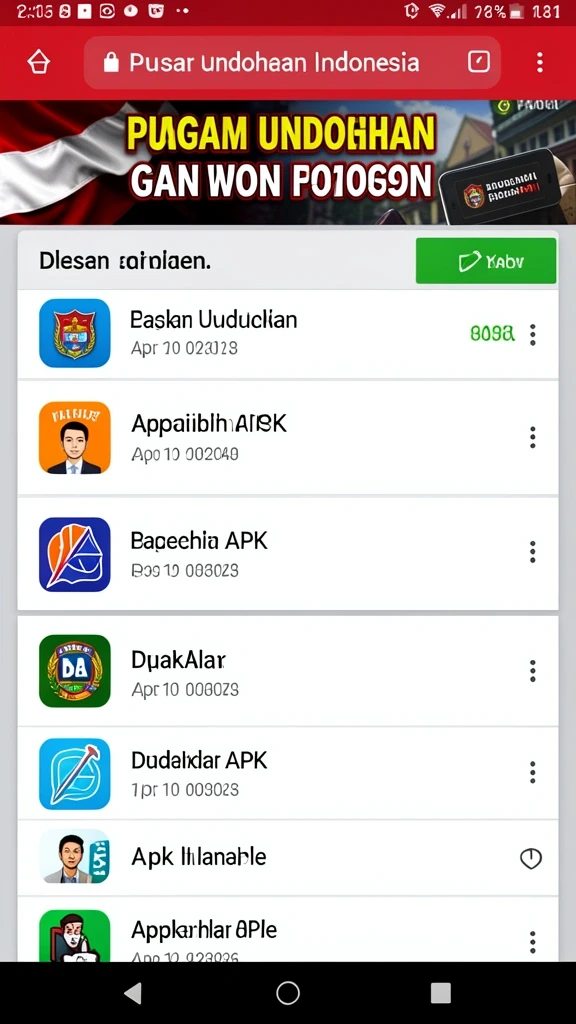 Screenshot menunjukkan tampilan antarmuka utama yang menarik.