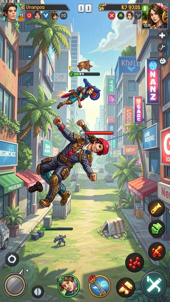 Visual grafis menakjubkan saat bertarung melawan musuh.