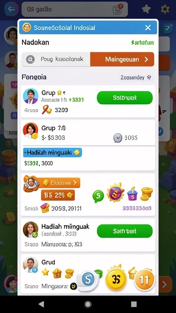 Beberapa karakter unik untuk meningkatkan gameplay.