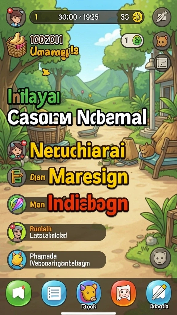 Tampilan utama yang menarik dan interaktif.
