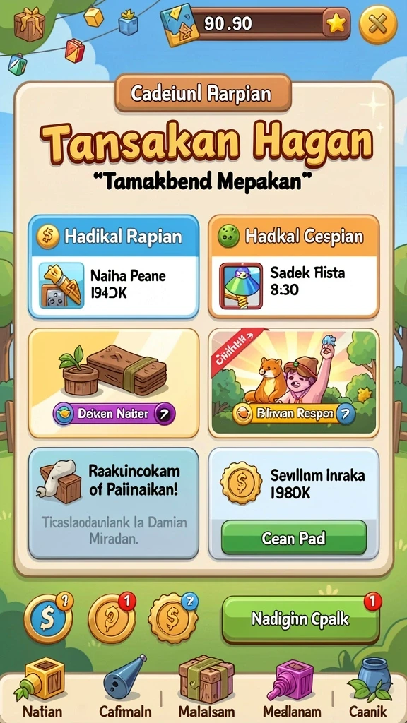 Tampilan antarmuka utama BARA22 yang menarik.