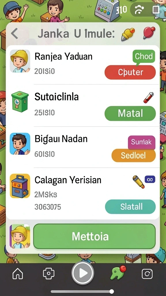 Screenshot menunjukkan sistem reward yang menguntungkan.
