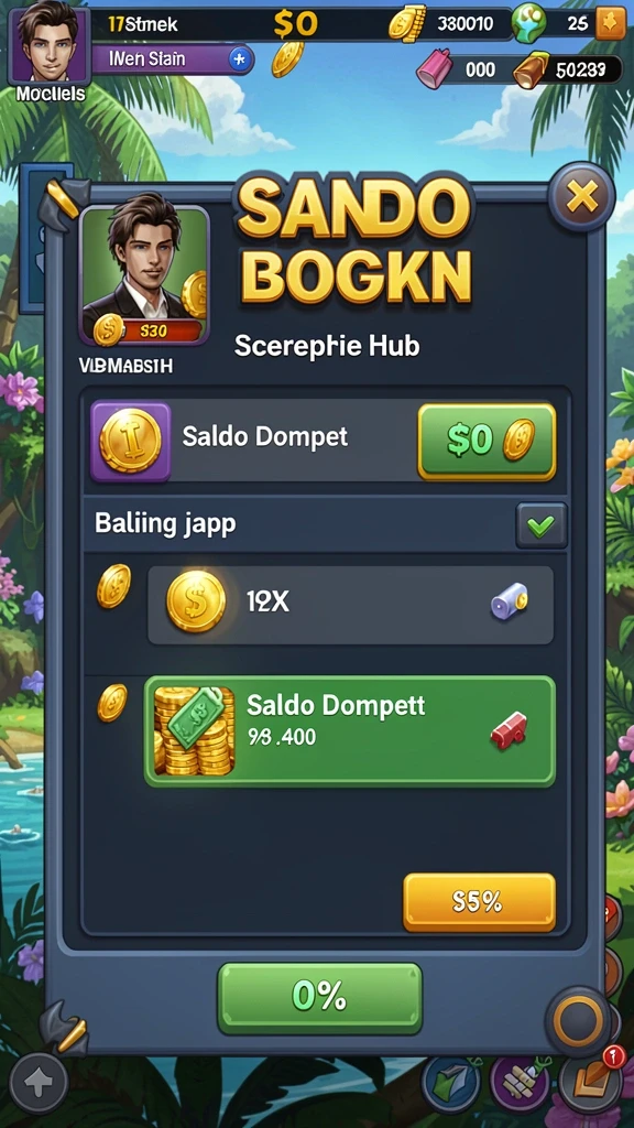 Screenshot interaksi antarpemain dalam mode multiplayer.
