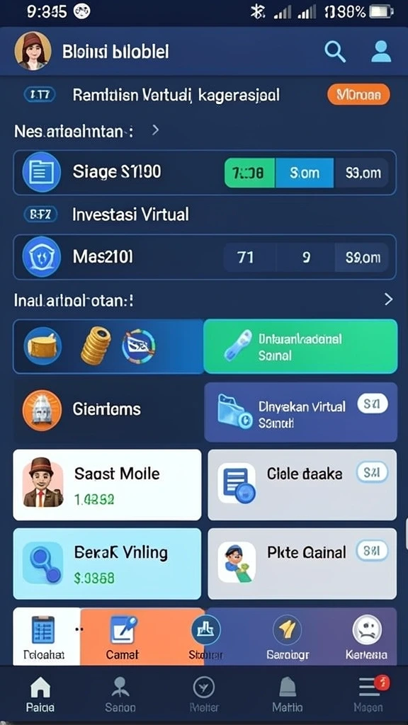 Screenshot fitur interaktif yang memungkinkan permainan bersaing.