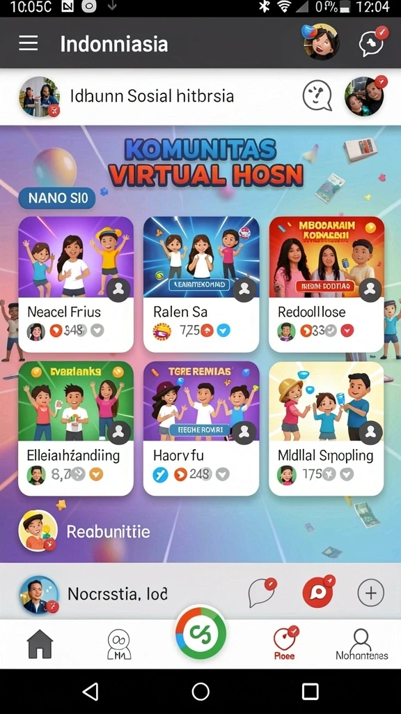 Tampilan awal aplikasi DEWA1000 yang menarik.