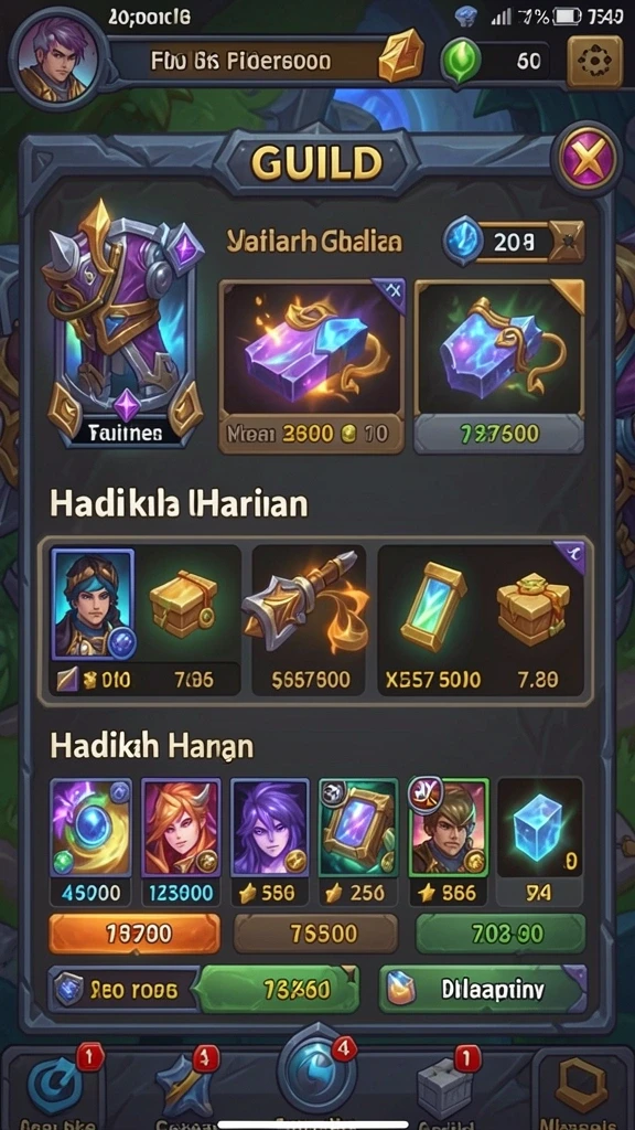 Screenshot menunjukkan interaksi antara pemain di dalam game.