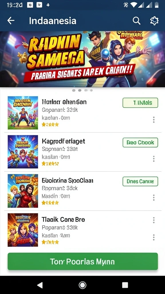 Screenshot menampilkan grafis indah dari dunia DEWANUSA.