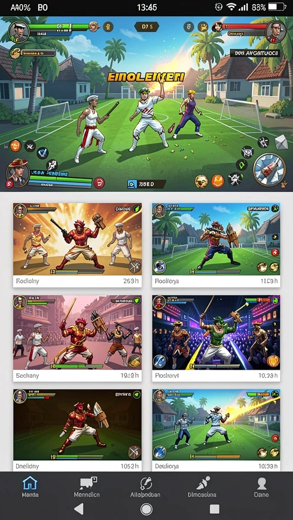 Pemain bersaing dalam mode multiplayer yang seru.