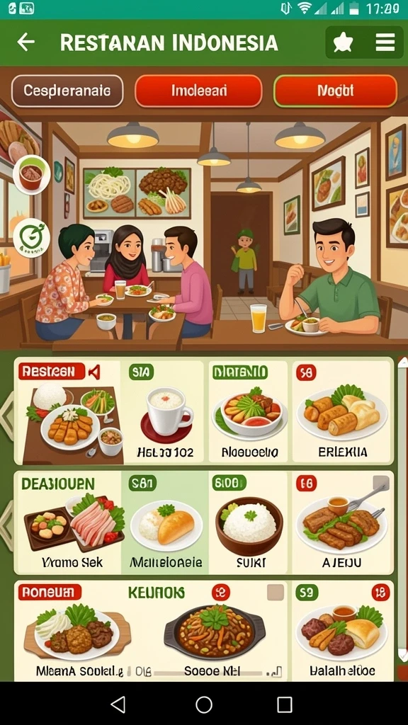 Tampilan antarmuka utama yang menarik perhatian.