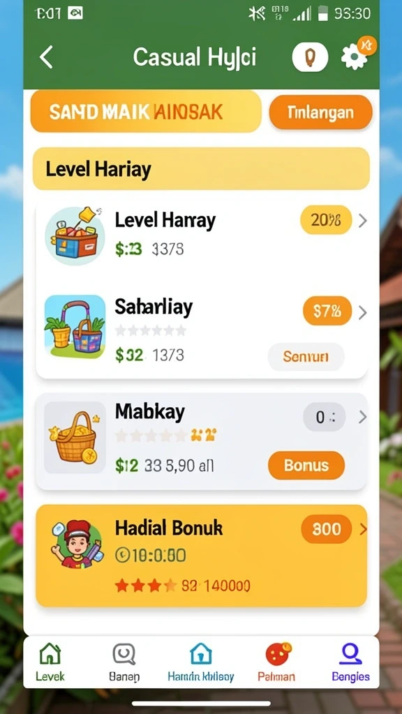 Tampilan antarmuka yang menarik dan user-friendly.