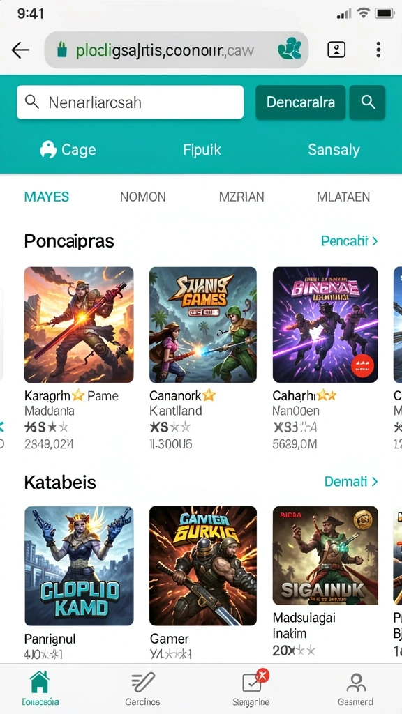 Screenshot menampilkan antarmuka permainan yang menarik.