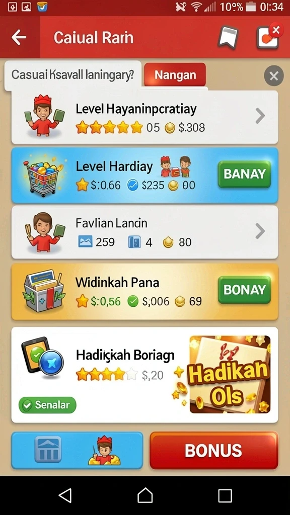 Tampilan antarmuka IDN777 yang menarik dan user-friendly.