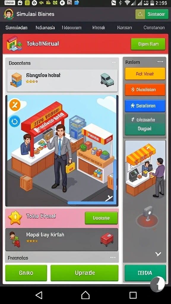 Fitur gameplay yang mudah dipahami dengan berbagai tantangan.