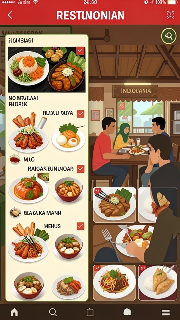 Tampilan antarmuka pengguna yang intuitif dan menarik.