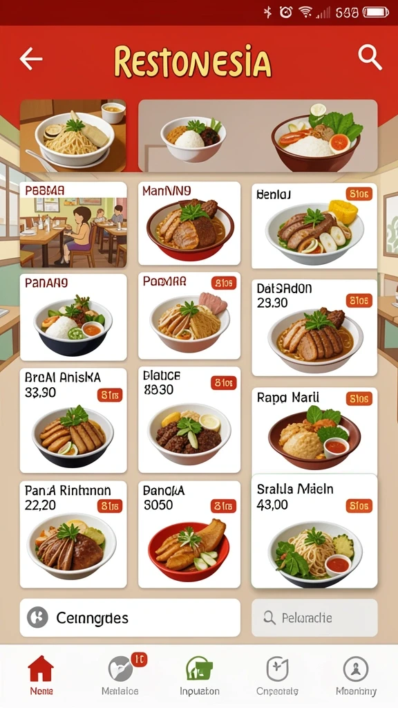 Desain karakter yang unik dan penuh warna.