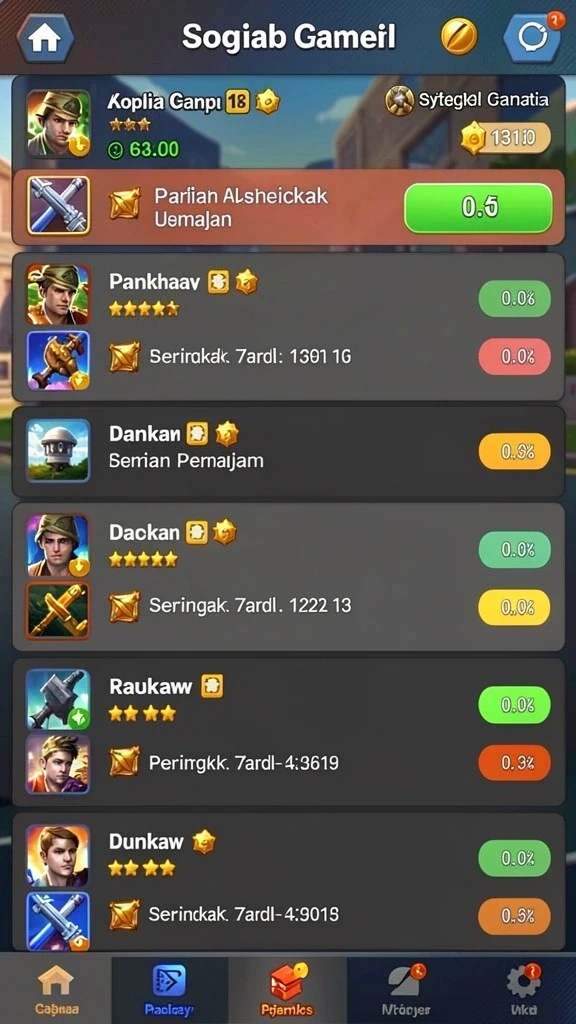 Menampilkan aksi seru dalam level pertama.