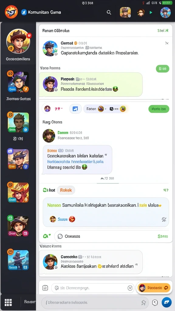 Tampilan awal yang menarik dan penuh warna.