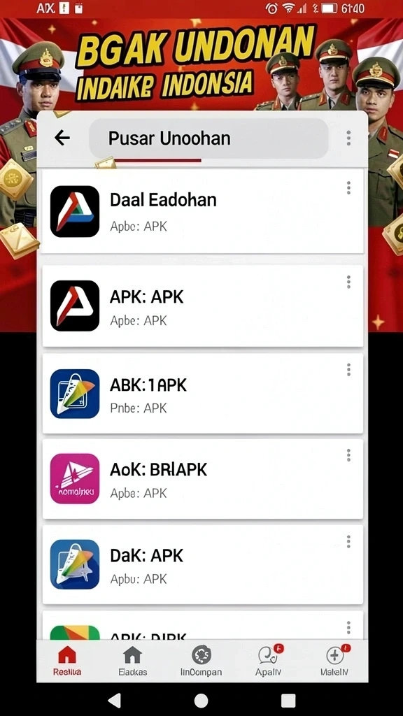 Pengguna menikmati permainan bonus yang seru.