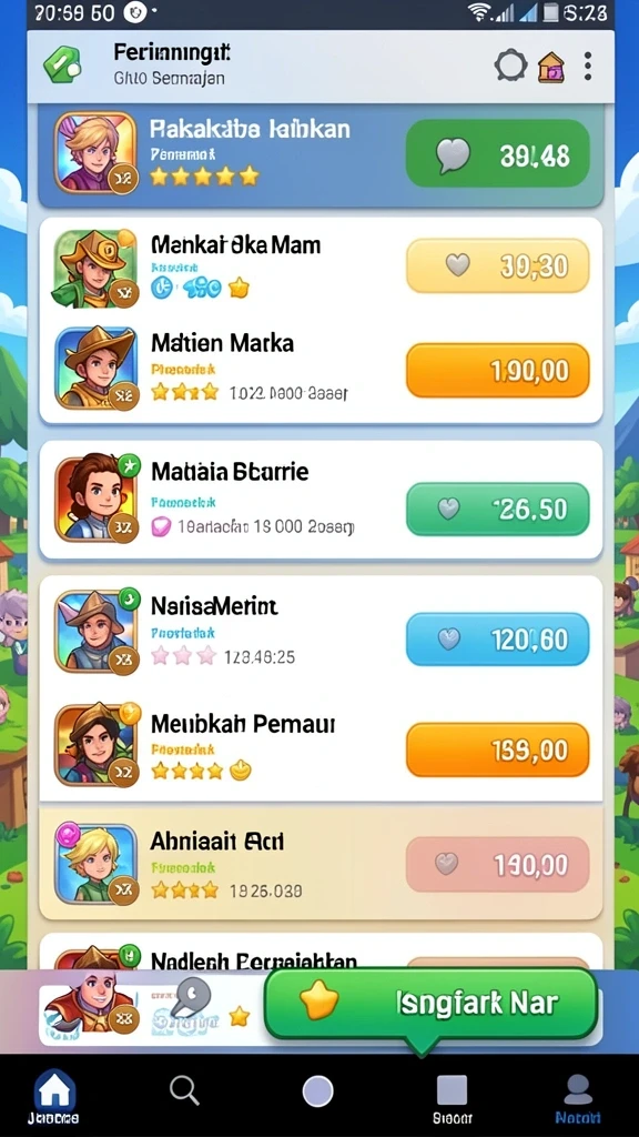 Tampilan utama aplikasi dengan navigasi yang intuitif.