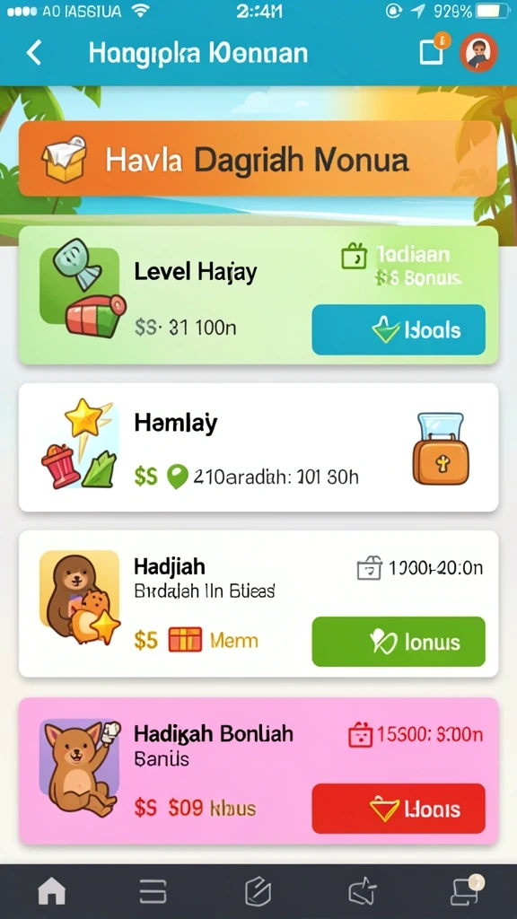 Tampilan antarmuka yang menarik dan user-friendly.