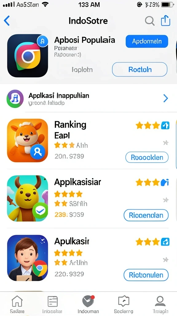 Tampilan antarmuka yang sederhana dan menarik.