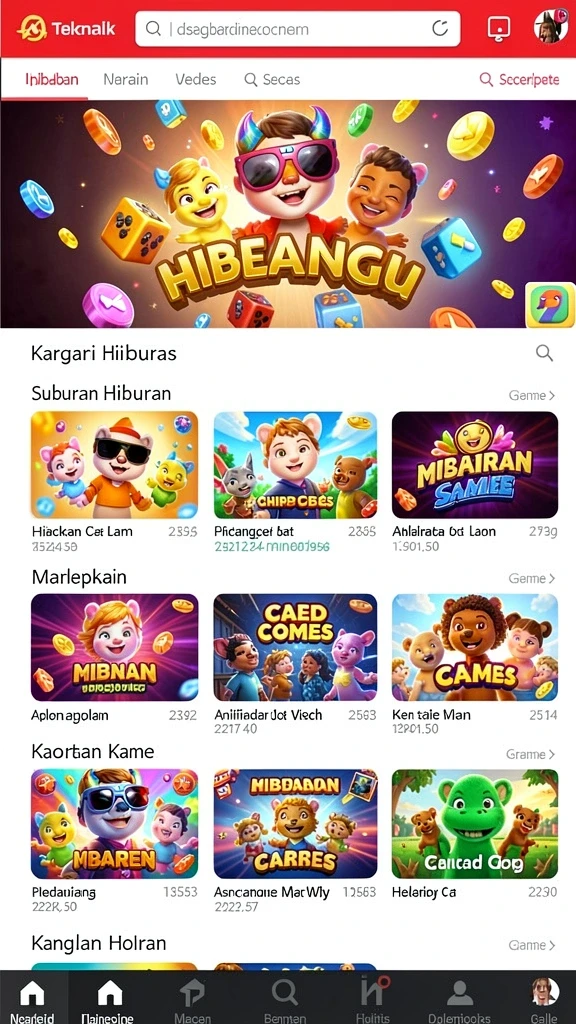 Fitur sosial memungkinkan interaksi antar pemain.