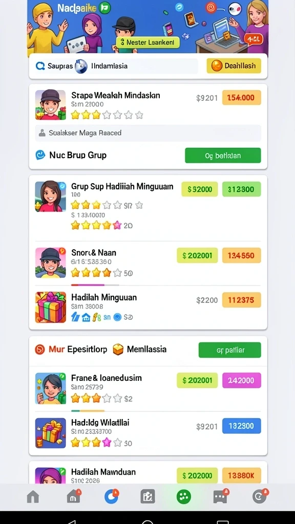 Tampilan antarmuka yang menarik dan mudah digunakan.